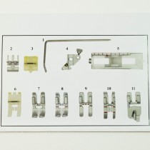 Matri kit di piedini per macchine da cucire Pfaff con sistema IDT (doppio trasporto integrato)